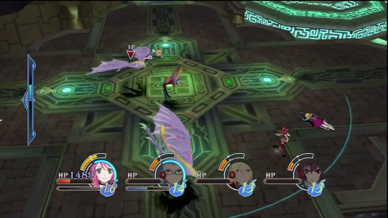 Tales of Graces ƒ - Lineage to the Future - Battle in the Final Dungeon - Cheria x2, Richard x2