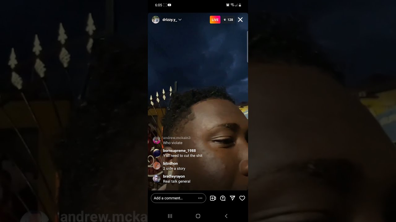 @DrizzyBurke Get page from kuz boy on Instagram live
