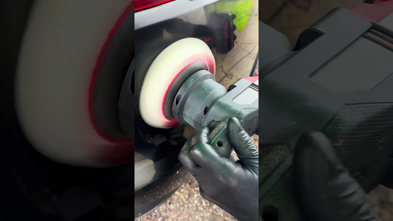 Removing Scratches with the Milwaukee M18 Fuel Random Orbital Polisher #milwaukeefuel #carvaleting