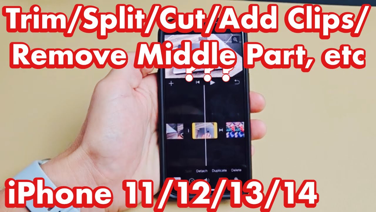iPhone 11/12/13/14/15: Как обрезать/вырезать/разделить/добавлять клипы/удалять части видео и т. д...