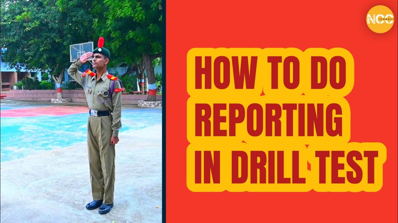Reporting in Drill Test | DST Demo | NCC Drill | NCC Journey