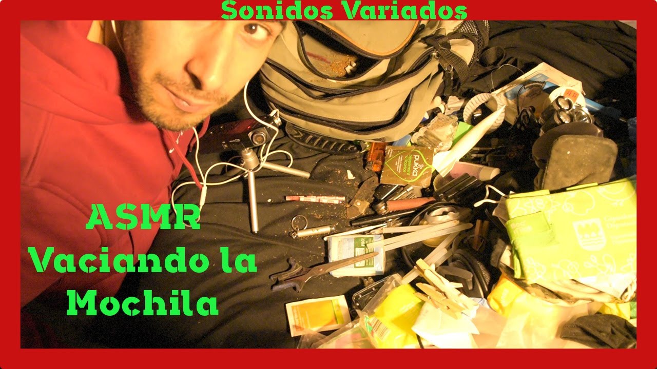 ✅ ASMR Qué hay en mi MOCHILA 👀 | Sonidos Cosquillosos