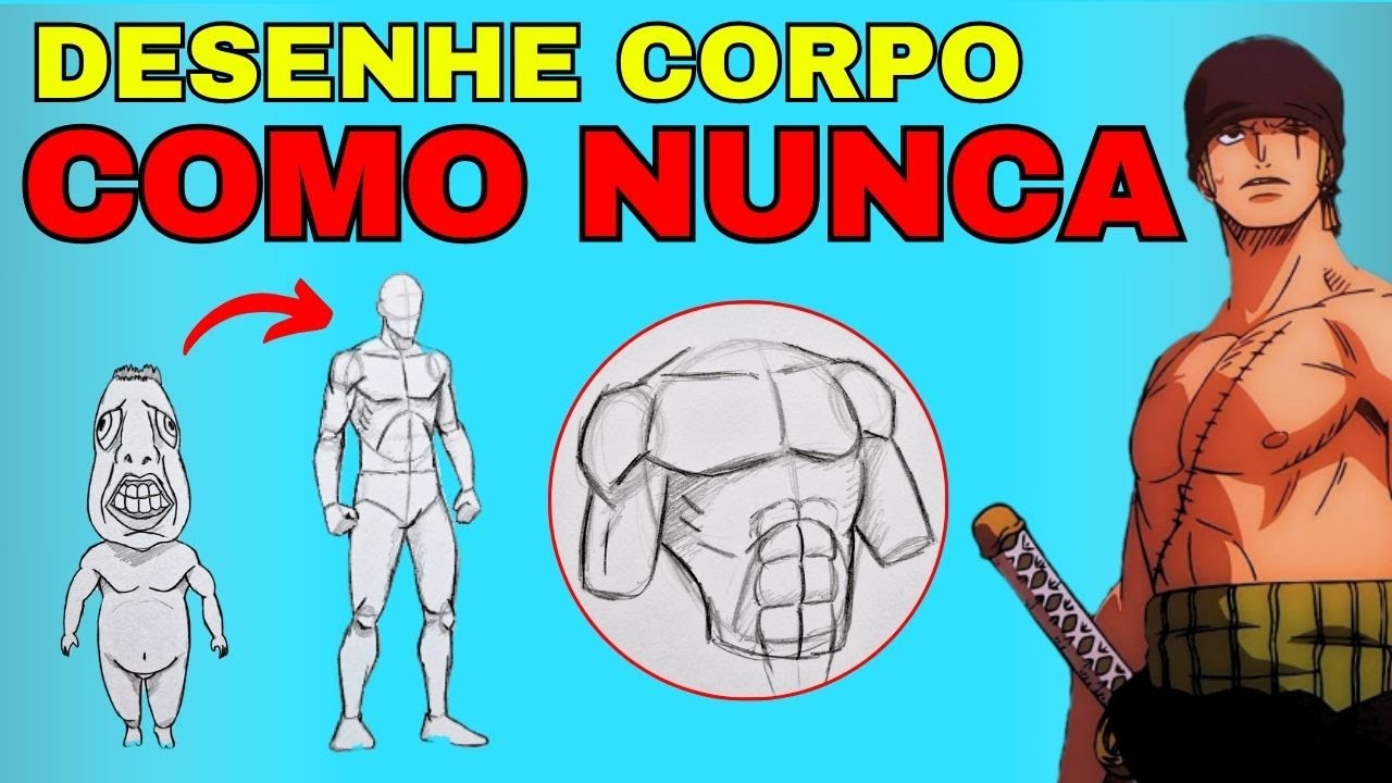Como Desenhar Corpo Masculino de Anime Fácil!
