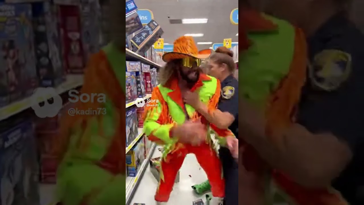 Macho Man Randy Savage Trashes Toys R Us 
