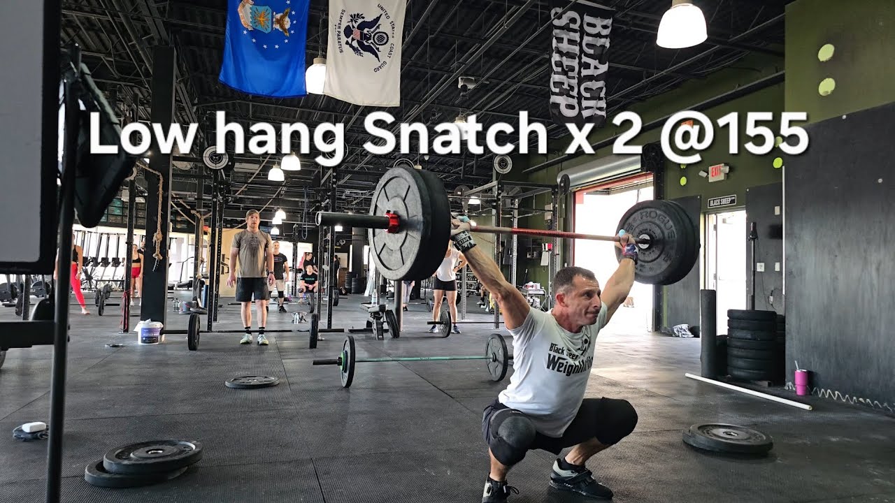 5 sets.... Low Hang Snatch x 2 @155   