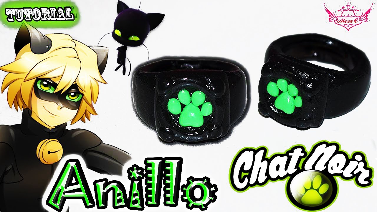 ♥ Tutorial: Anillo Chat Noir o Black Cat [ Miraculous Ladybug ]♥