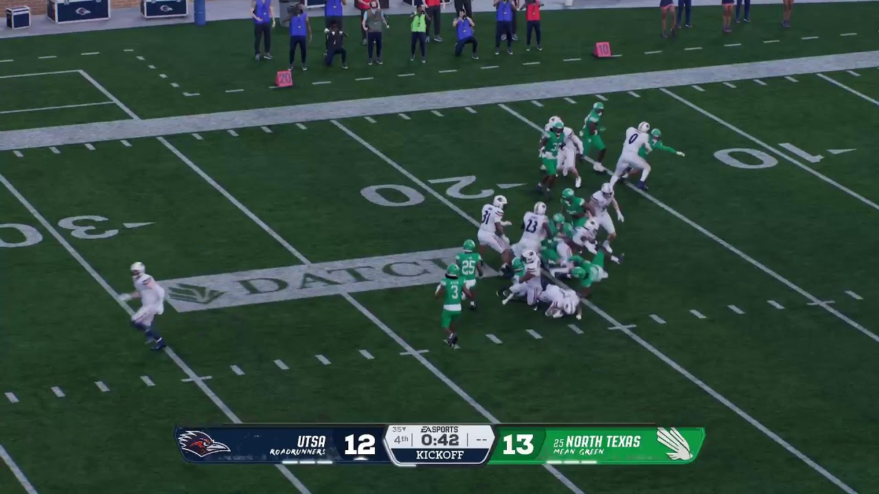 EA Sports College Football 26 Week 8 UTSA Roadrunners Vs North Texas Mean Green