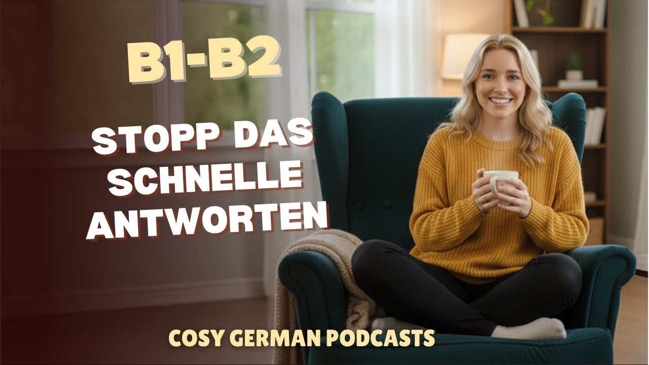 Wie du Pausen nutzt, um selbstbewusster zu sprechen – Podcast zum Deutschlernen ⏸️