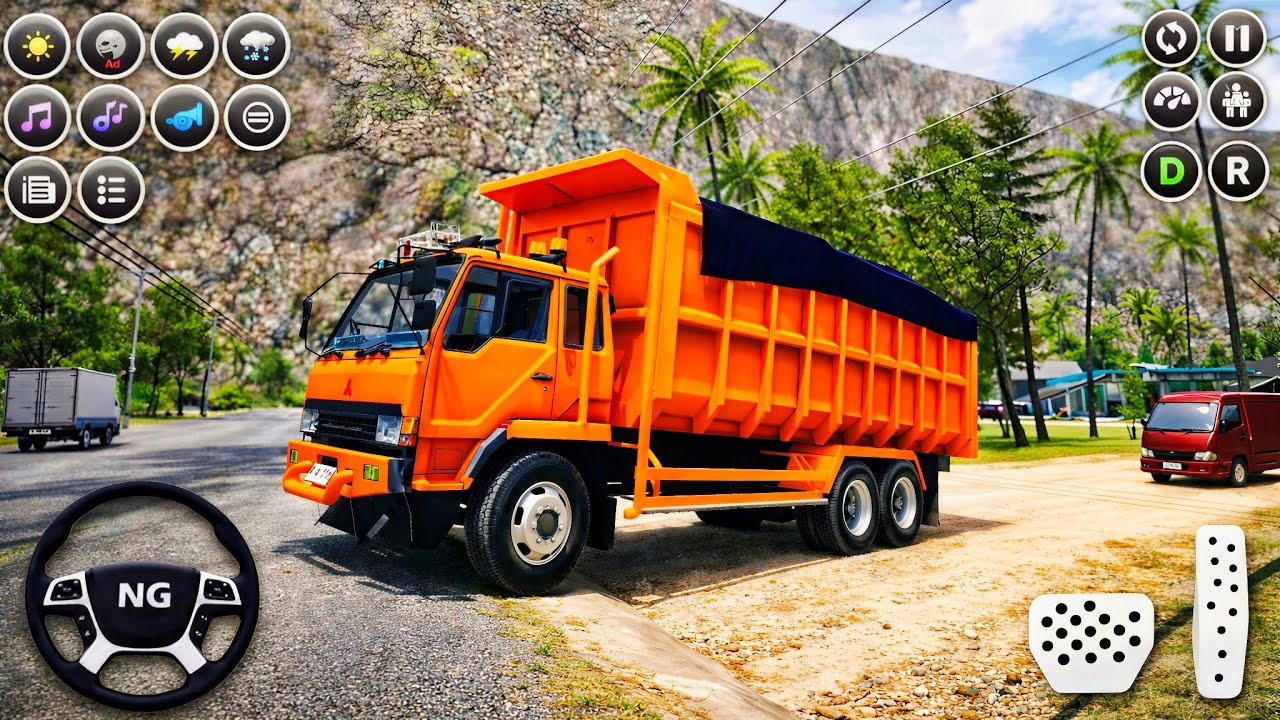 Extreme Dump Truck🚛Driving on Hill🏔️Roads Heavy Load Transport Mountain🌄Road Mega Truck Adventure