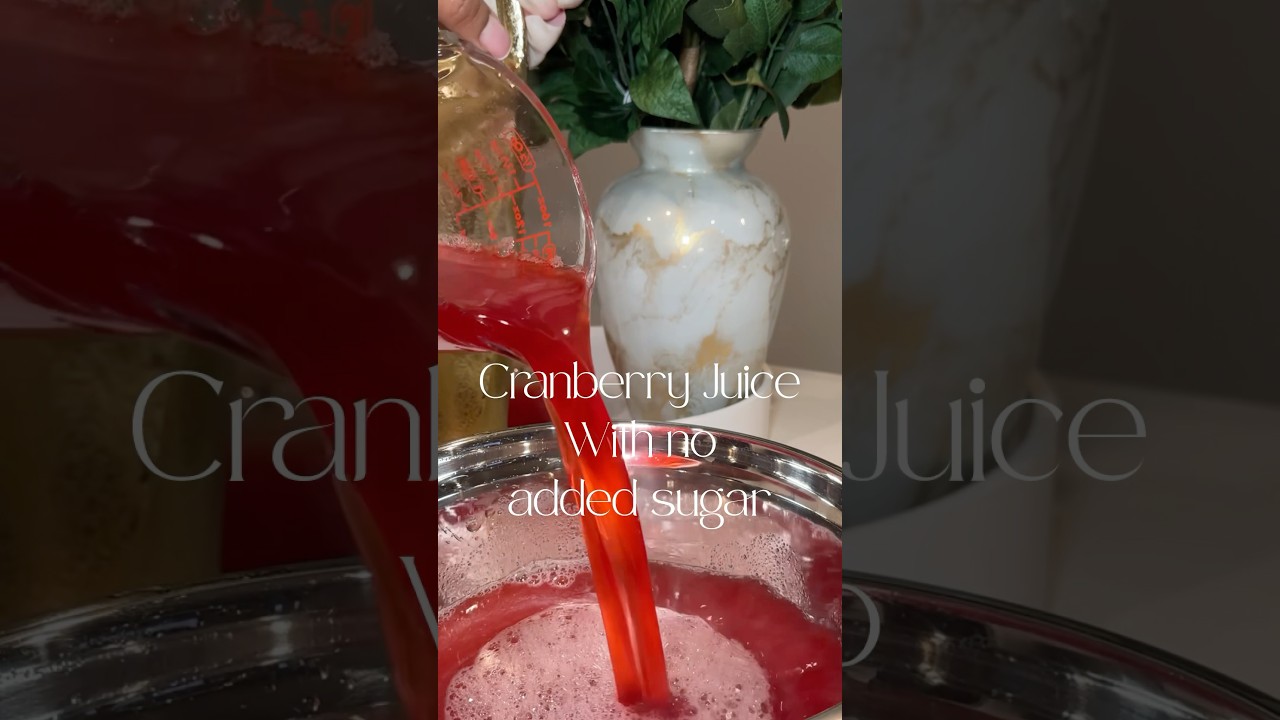How to make fresh Cranberry juice 