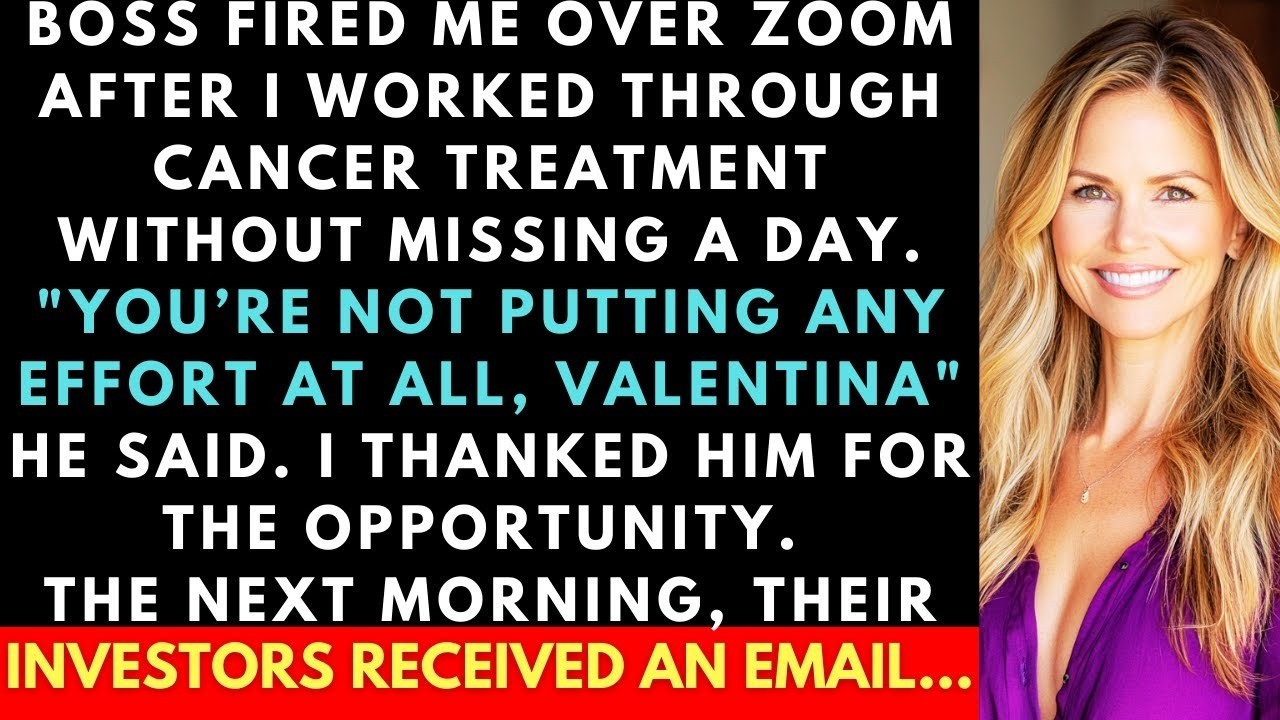 Boss Fired Me Over Zoom After I Worked Through Cancer Treatment, 'Not Putting Any Effort At All.'