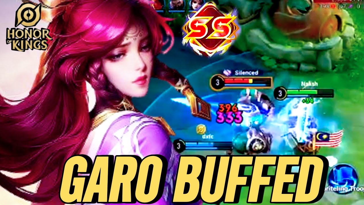 SS!! HOK: GARO BUFFED GAMEPLAY IN FARM LANE | HONOR OF KINGS | ZAY HOK 