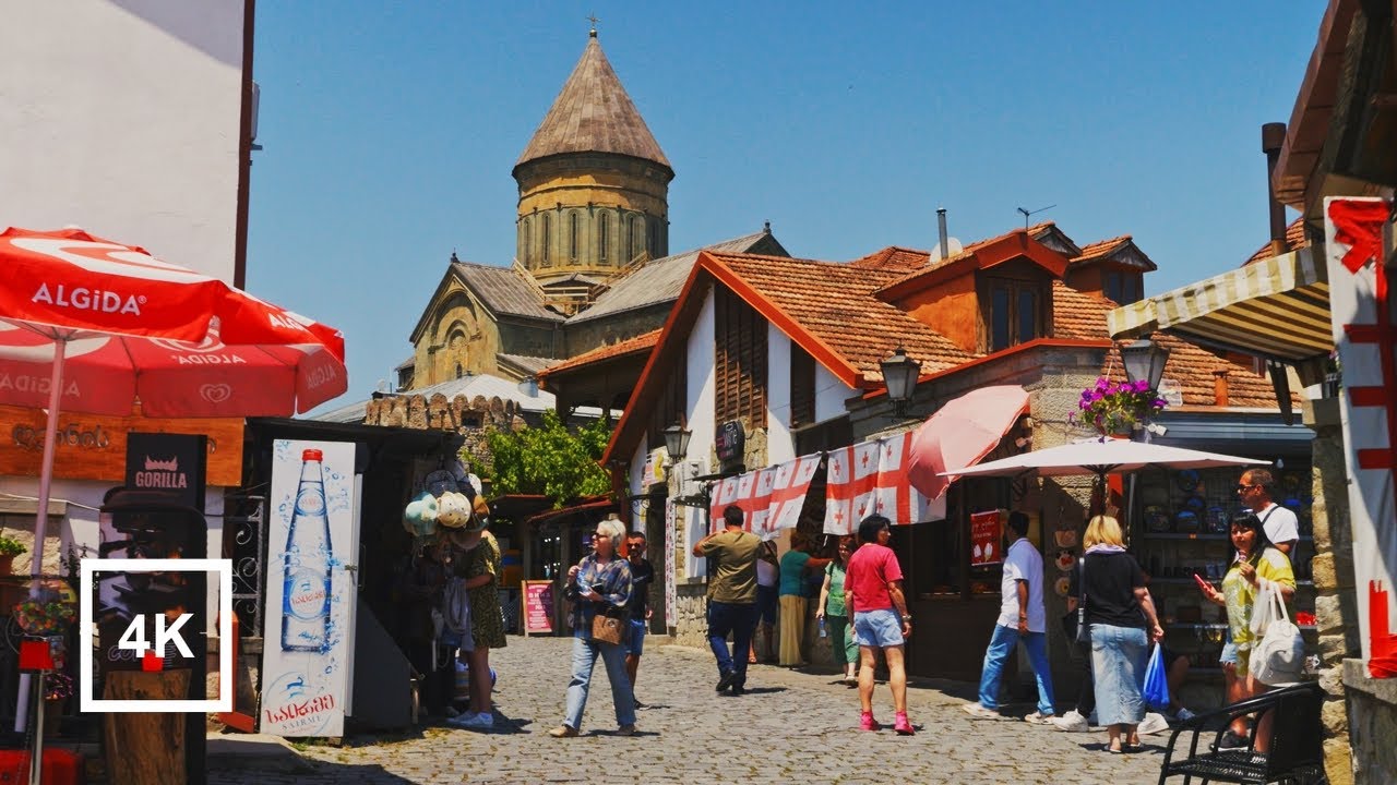 Расслабляющая прогулка в Мцхете, Грузия | Relaxing Walk in Mtskheta, Georgia