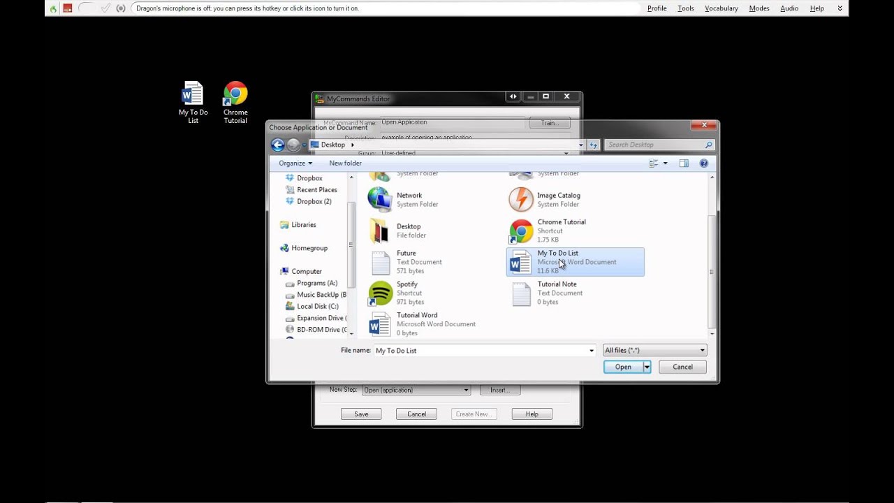 Dragon Naturally Speaking (DNS) - Step by Step Open Application.