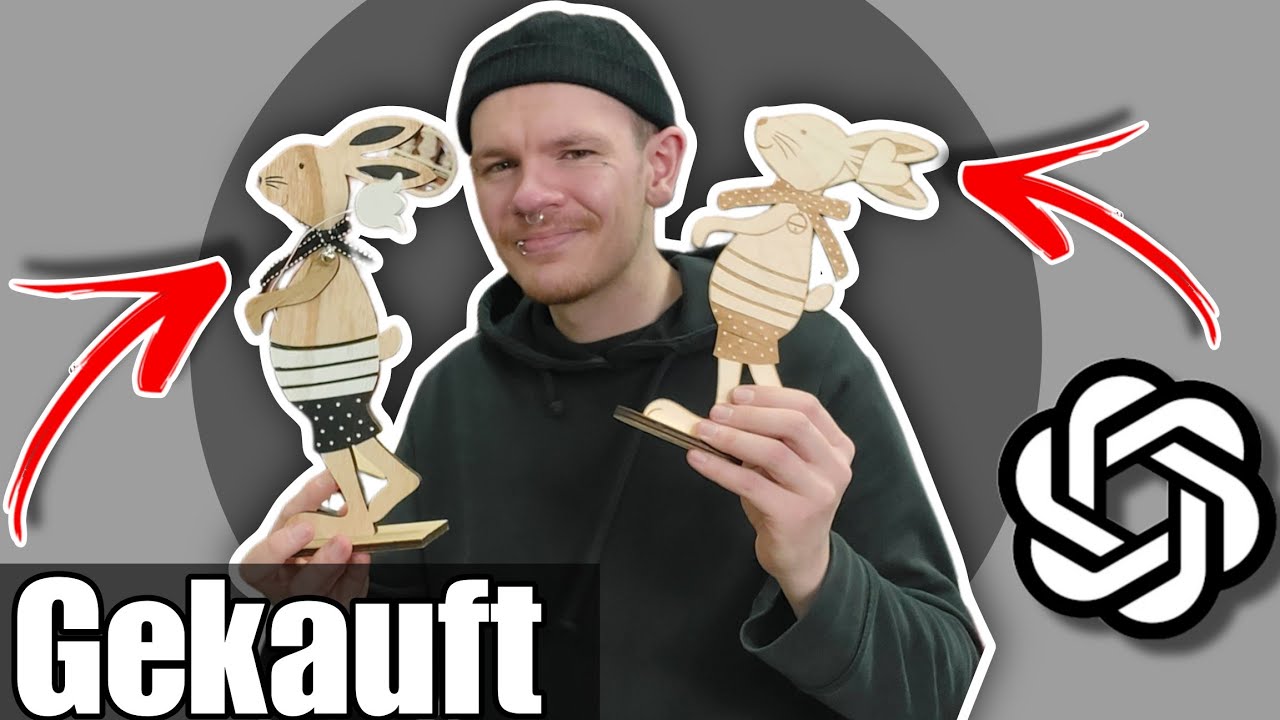 Lasergravur mit KI: Osterdeko & Wichtel selber machen – So nutzt du ChatGPT mit LightBurn! 🐰🎄