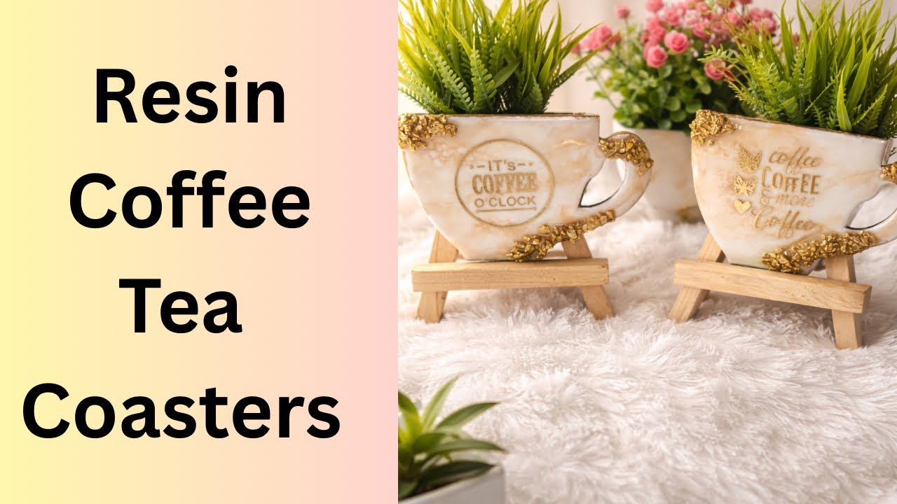 Luxury Coffee Cup Planter Décor | Aesthetic Home Decor Ideas | Coffee Lovers Gift