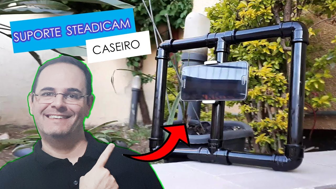 COMO FAZER SUPORTE PRA FILMAR COM CELULAR DE TUBOS DE PVC | ESTABILIZADOR PRA FILMAR #BoraAprender?
