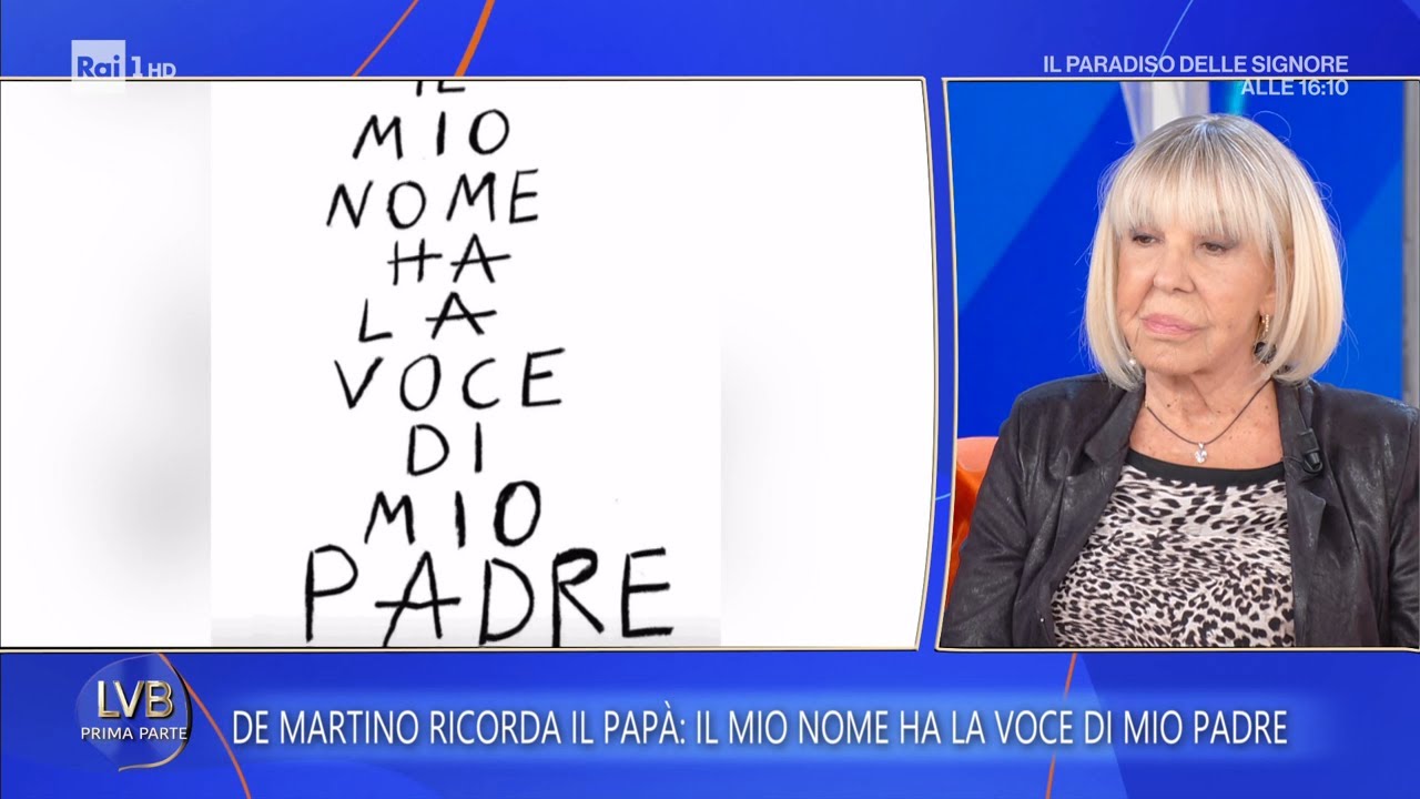 La dedica di De Martino al papà scomparso: 