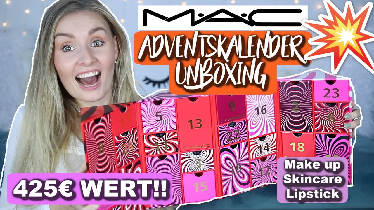 WOW MAC! 😍 425€ Wert stecken in diesem ADVENTSKALENDER 2021 I Unboxing Make up, Skincare, Lipstick 💄