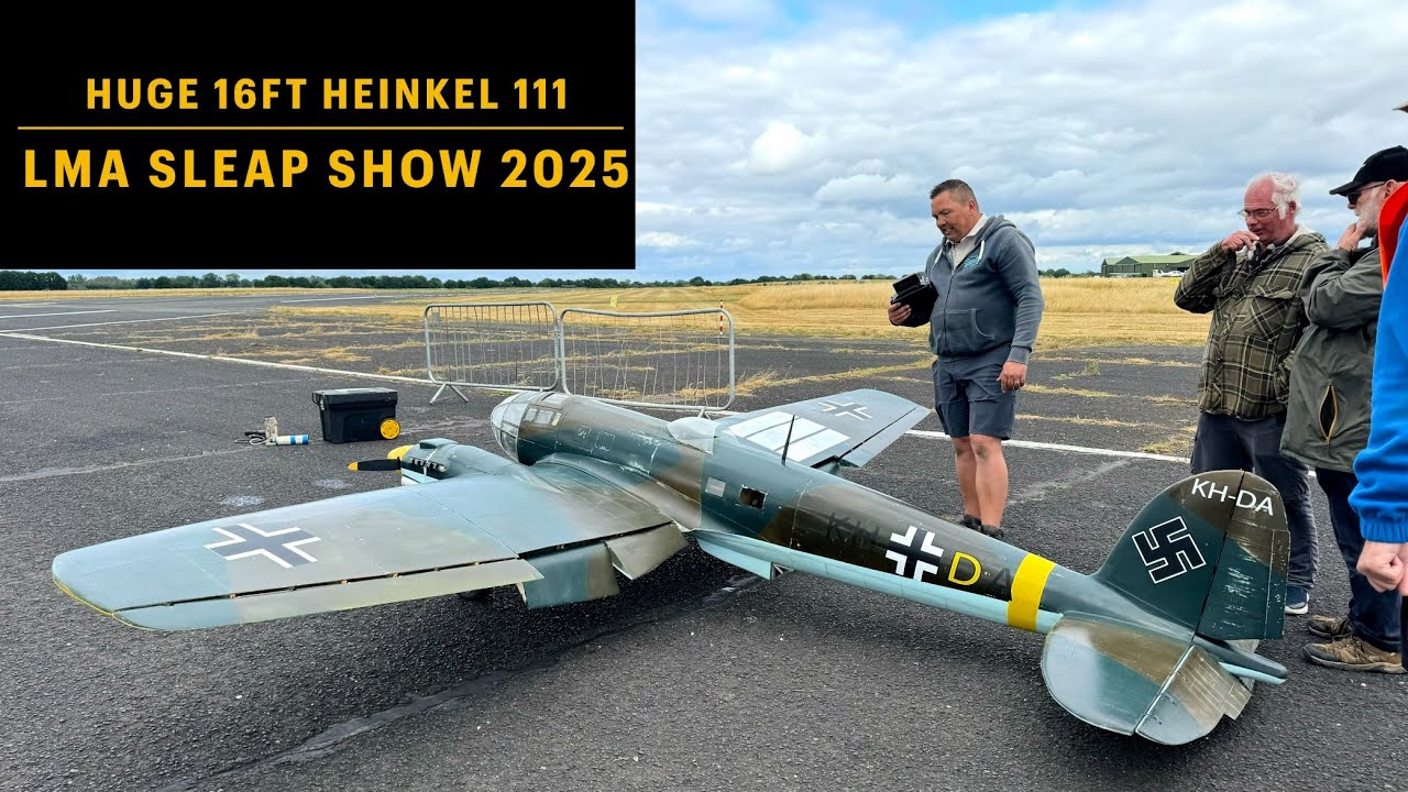 Huge RC (16foot Wingspan) HEINKEL 111 - German WW2 Bomber - LMA Sleap 2025