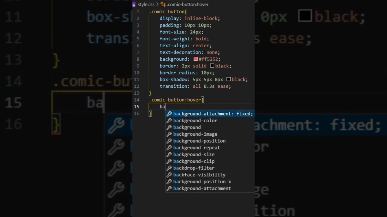 Creating Animation Comic Button HTML & CSS Using.  #html #css #htmlandcss #animationbutton