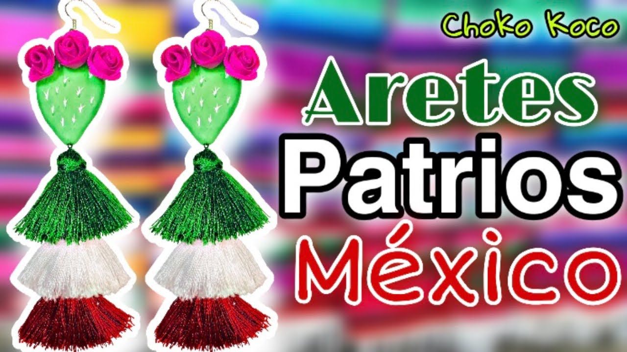 Aretes Nopales patrios / aretes mexicanos / porcelana fría / pasta flexible