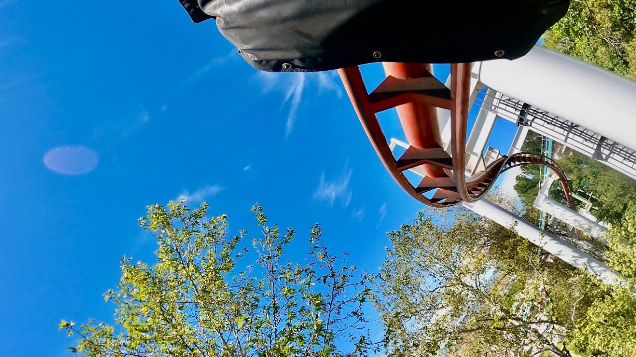 Ninja ПОТРЯСАЮЩИЕ подвесные американские горки 4K POV! | Six Flags Magic Mountain California [Авт...
