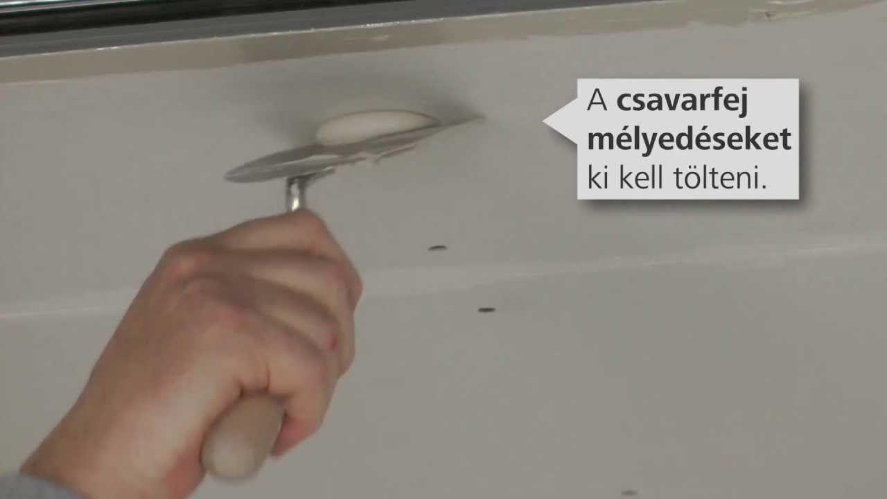 Glettelés, csiszolás: StoSilent akusztikai rendszer alkalmazástechnika