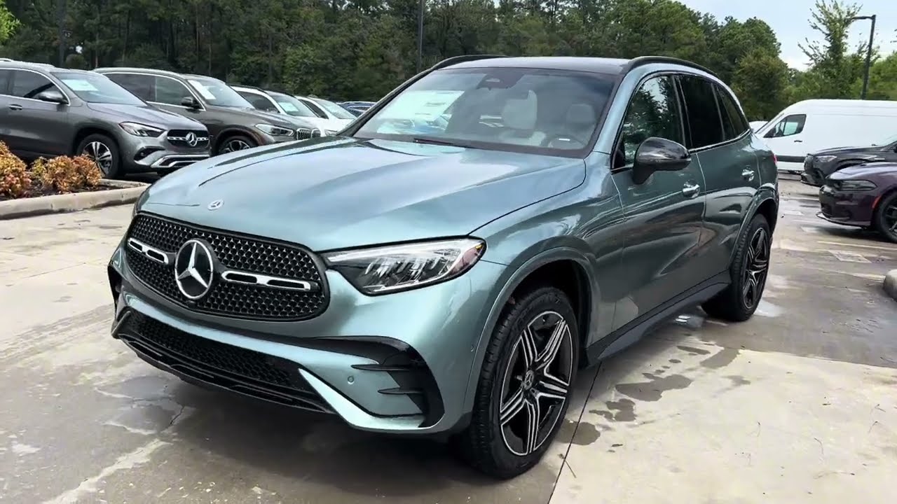 2025 MERCEDES GLC 300 4MATIC — Verde Silver exterior & Neva Grey interior #glc300