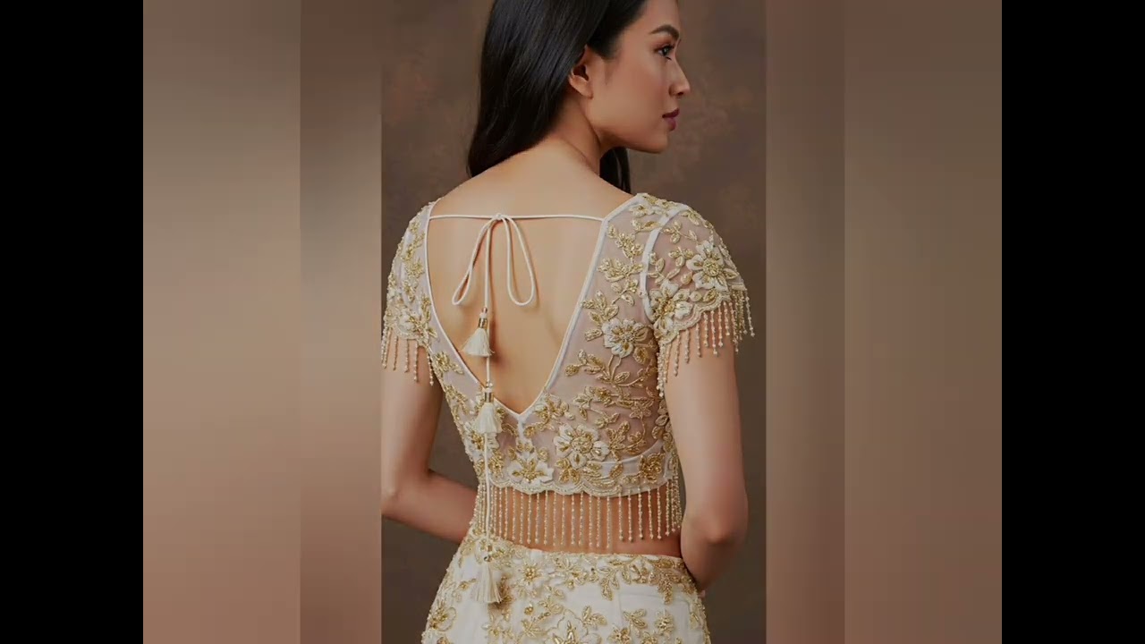 💕Trendy blouse design🎊 Blouse design 