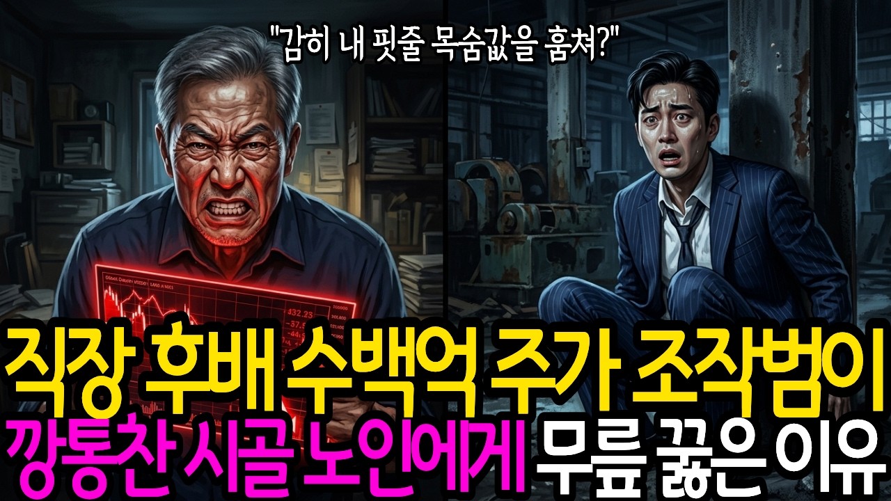 직장 후배 수백억 주가 조작범이 깡통찬 시골 노인에게 무릎 꿇은 이유 #시니어사연 #오디오북 #인생이야기 #사이다복수 #주식투자