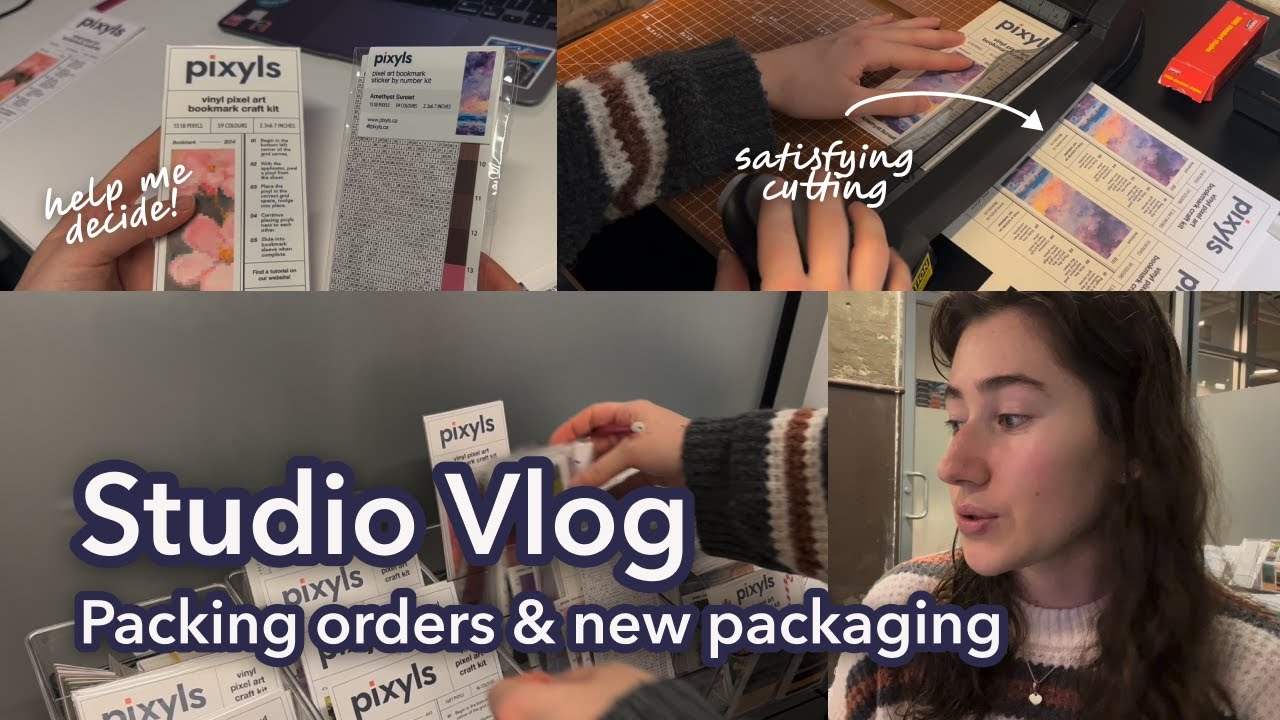 Fulfill Orders with Me | Testing out New Product Packaging | Studio Vlog 02