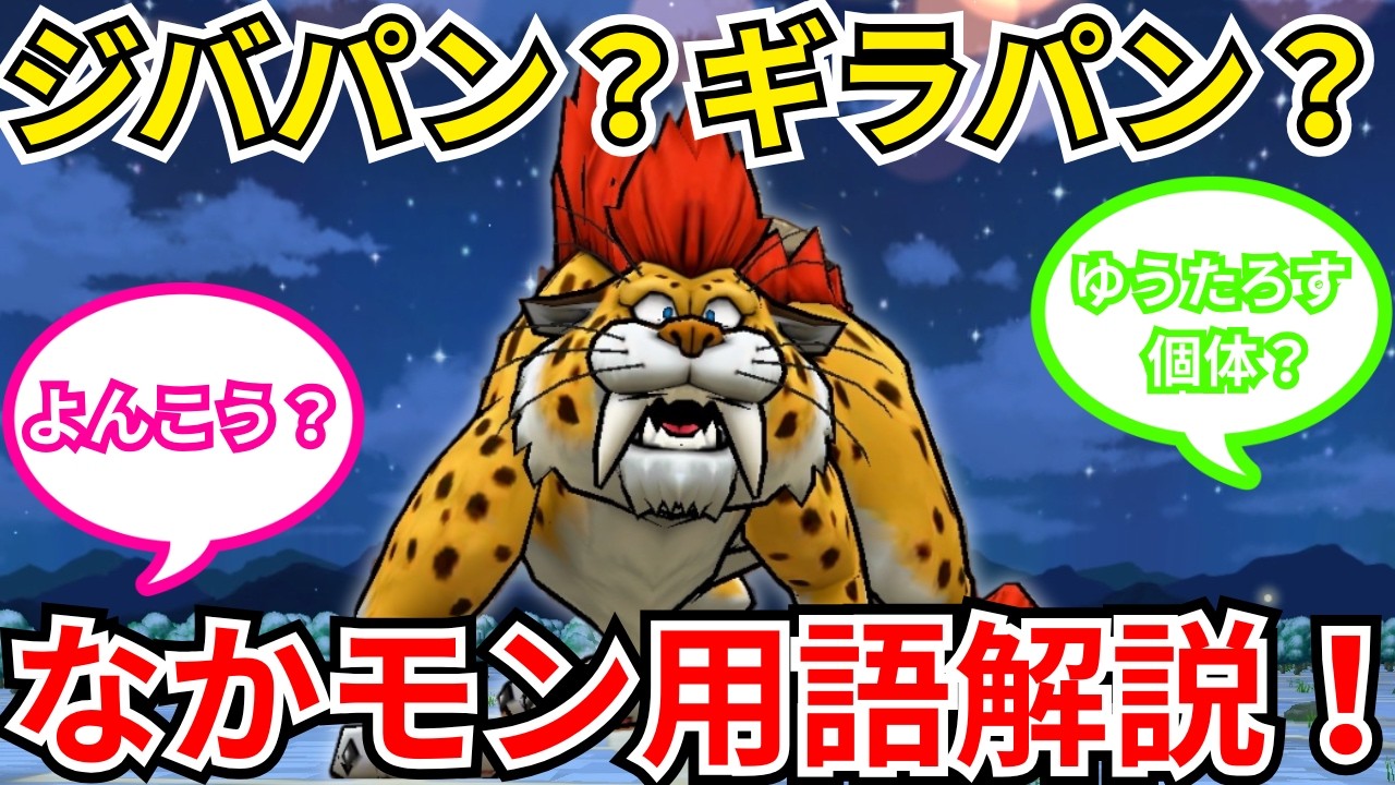 【ドラクエウォーク】ジバパン？ギラパン？バギパン？4攻？（よんこう）初心者の為のなかモン用語解説！！！