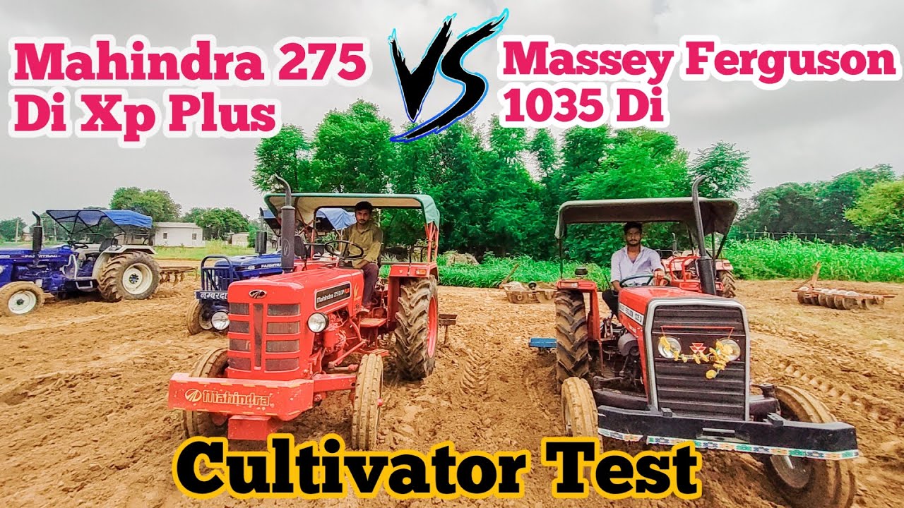 Mahindra 275 Di Xp Plus Vs Massey Ferguson 1035 Di Cultivator Test | Cultivator Demo
