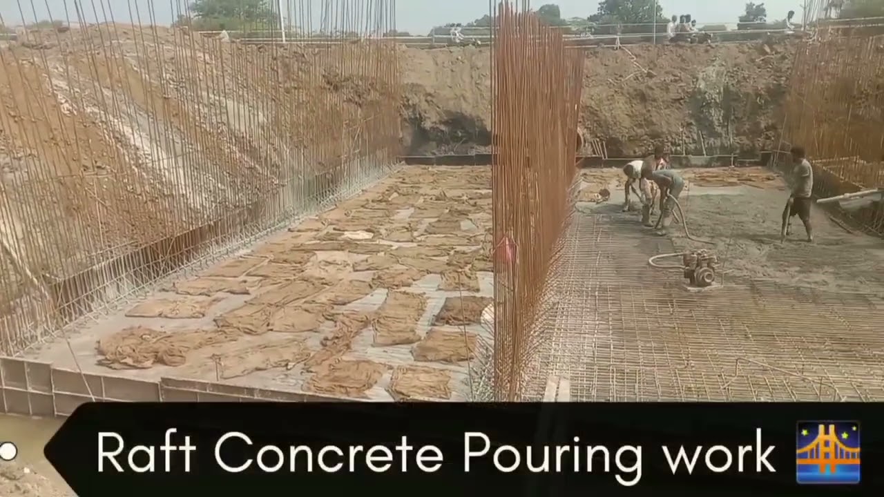 Box Minor bridge Raft Concrete pouring work in progress 👍👍. #trending 