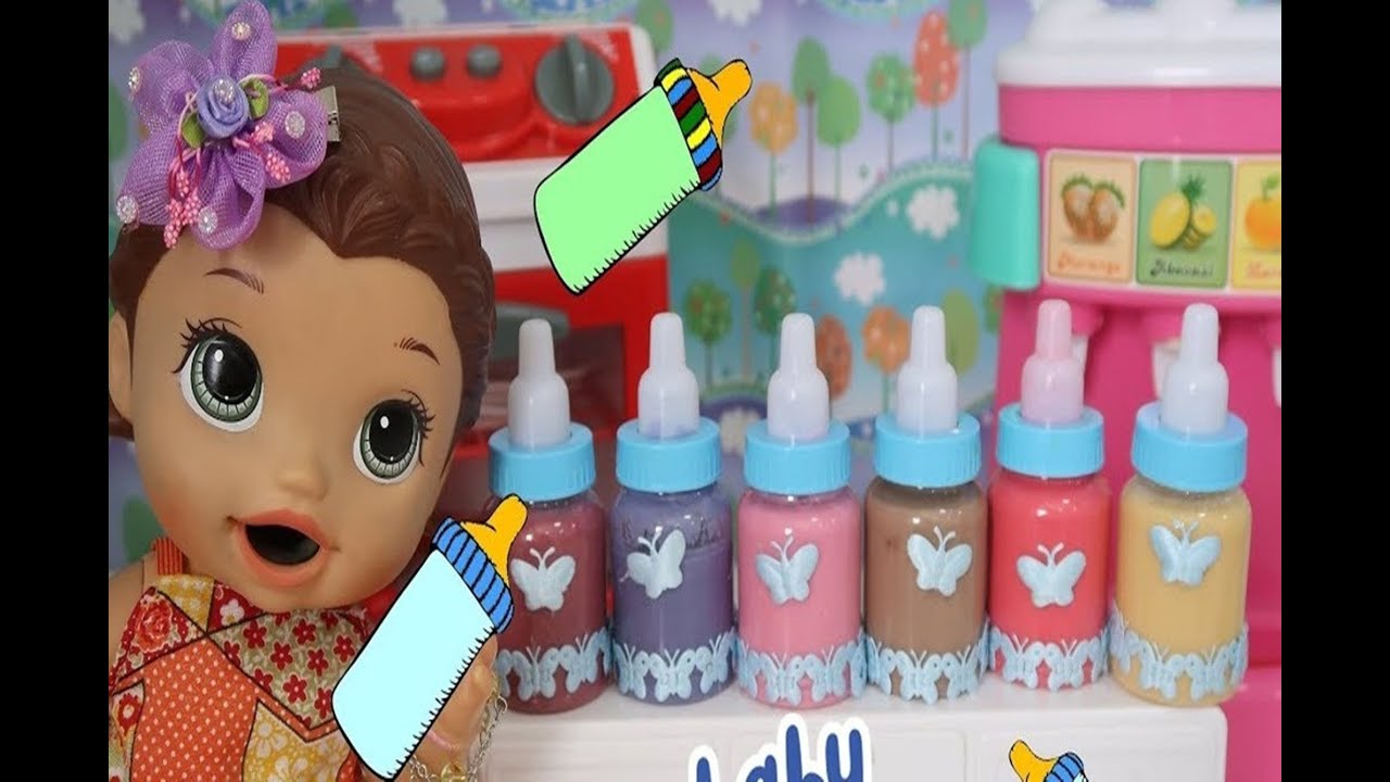COMO FAZER MAMADEIRA DE VÁRIOS SABORES PARA BONECAS BABY ALIVE
