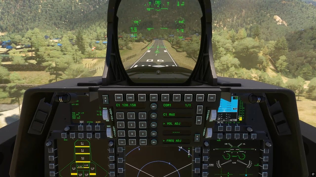 F-22 display in Lukla, Nepal. Microsoft Flight Simulator 2024