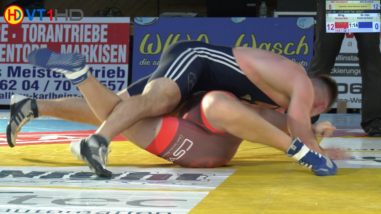 RINGEN | Verbandsliga Nordbaden | 86kg GR: BALZ, N. (Viernheim) vs. DE ROSSI, E. (Bruchsal)