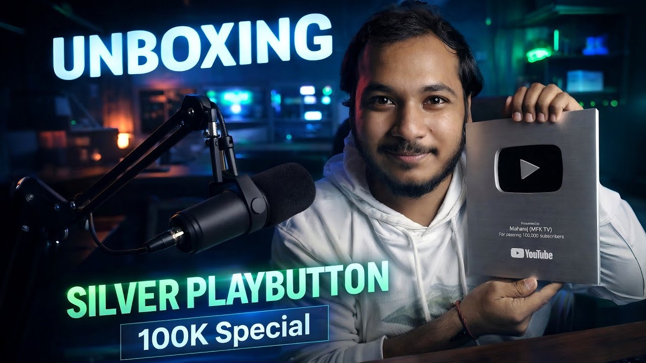 Our 100K Special Silver Play Button Unboxing Video❤️🧿