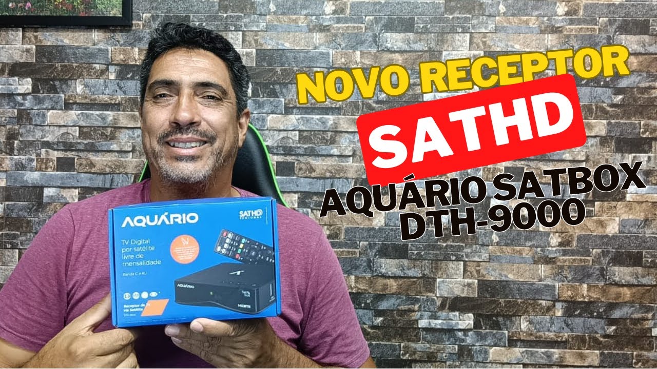 Novo Receptor SatHD Aquário Satbox DTH 9000 Análise Completa