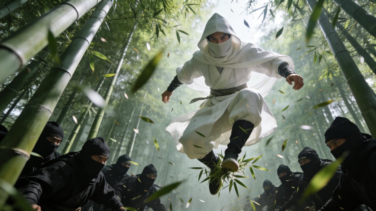 The White-Clad Guy Looks Mediocre, but He Slits the Assassin’s Throat with a Bamboo Leaf!