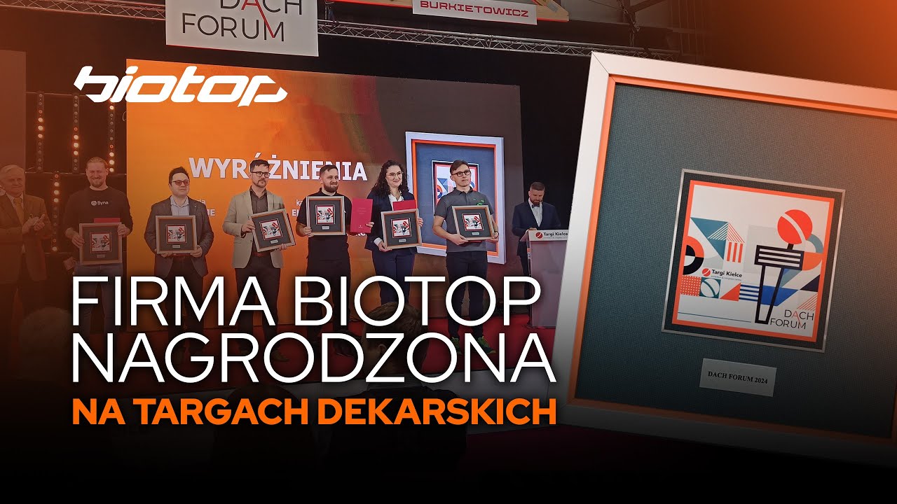🏆 Firma Biotop nagrodzona na Targach Dekarskich 2024! Odkryj system powłokowy ROYAL 🌟