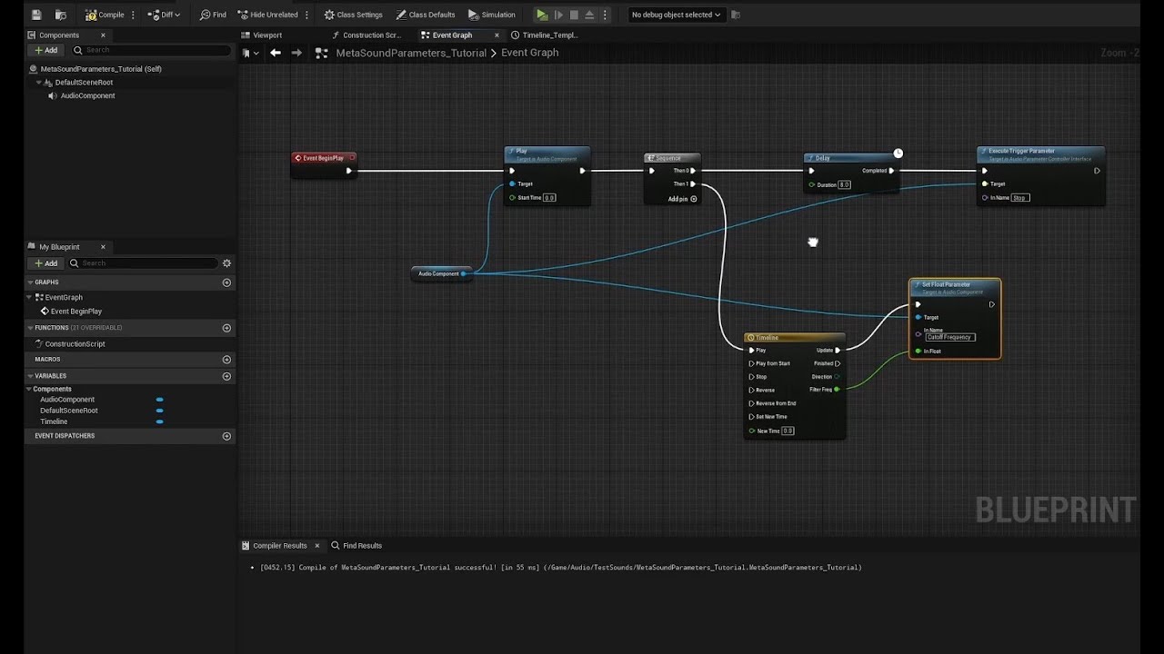 Meta Sounds - Parameters in Blue Prints Tutorial