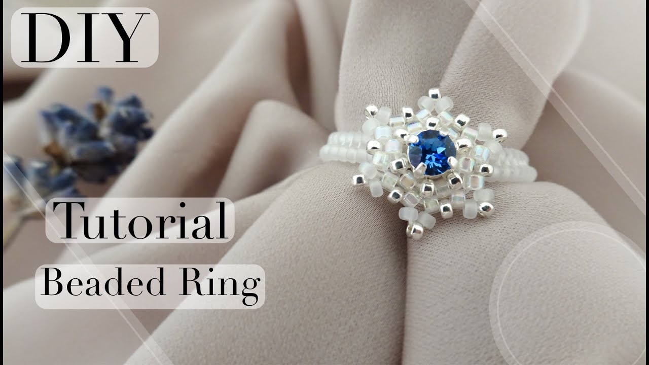 DIY Beaded Snowflake Ring | Easy Step-by-Step Tutorial