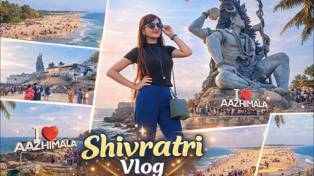 शिवरात्रि पे हम गए Azhimala Temple 🛕 Kerala 🎋 | आओ चलो केरल घुमाते हैं ⛱️ | Sumi Vlog 💐