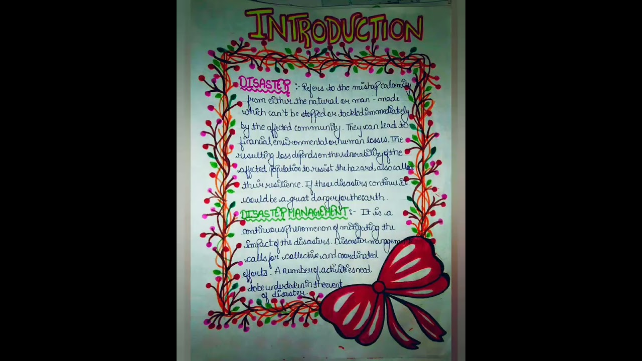 Disaster management project 