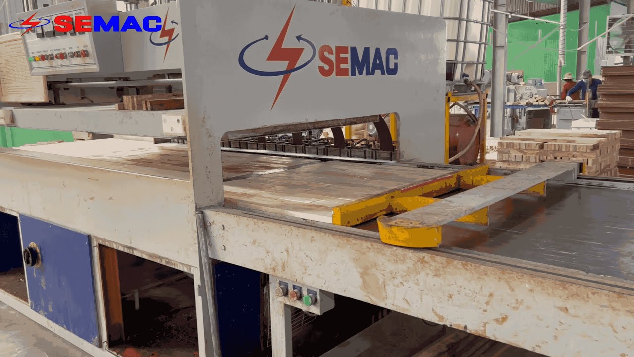 Chuyền Máy Lăn Keo & Ghép Ván Bằng Sóng Cao Tần SM 84H35G | Ép Nhanh 1–3 Phút