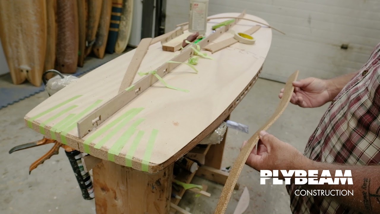 PlyBeam Surfboard Kit- Adding Rails