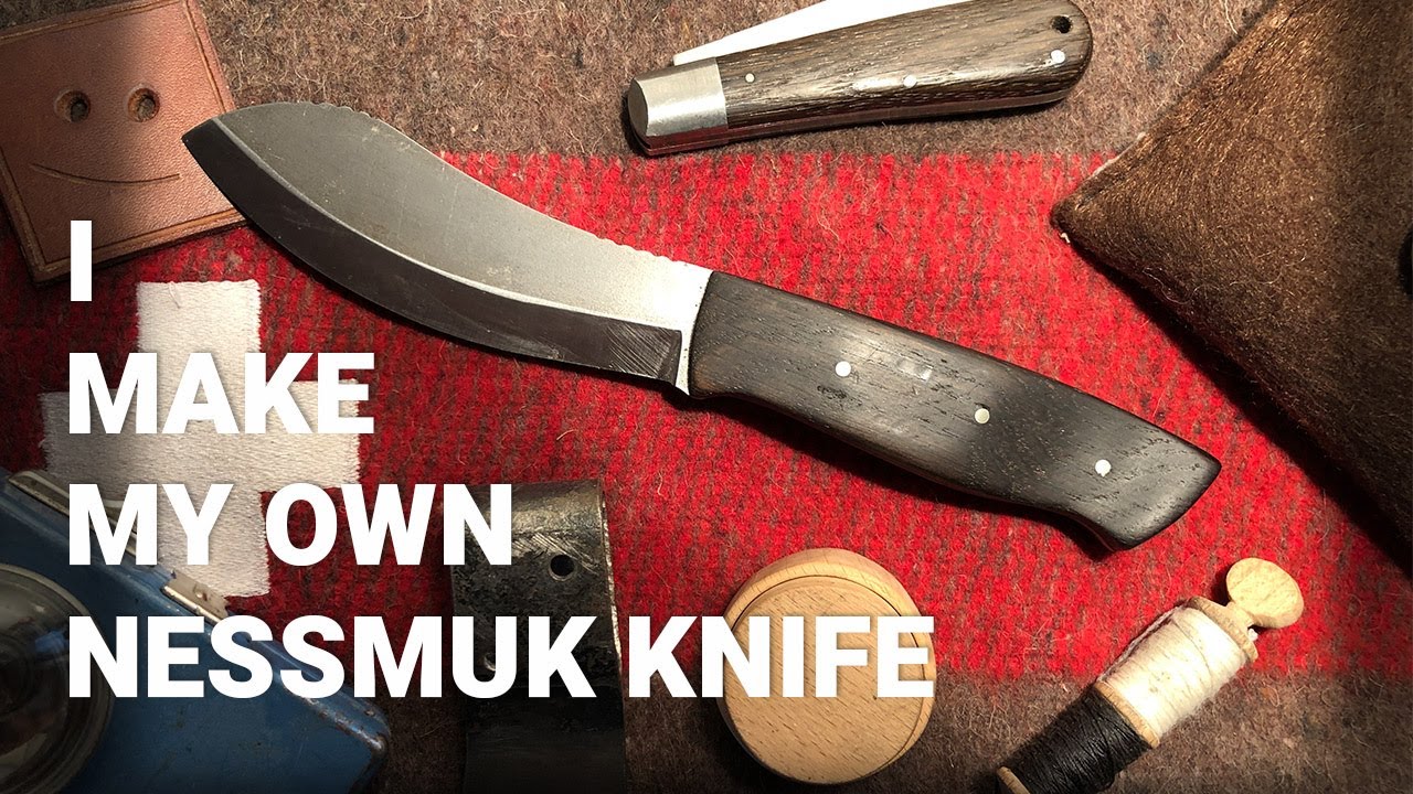 I MAKE MY OWN NESSMUK KNIFE [my first knife build] by Noah Gautschi