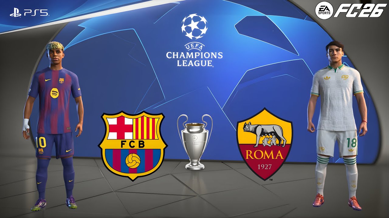 FC 26 - Barcelona vs AS Roma | UCL Final | Evan Ferguson vs Lamine Yamal epic showdown